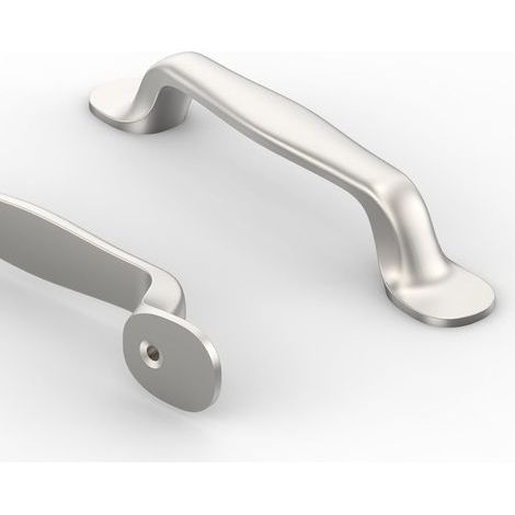 Set mit 10 Küchenschrankgriffen, 96 mm Lochabstand, Oberfläche aus gebürstetem Nickel, Küchenschrankgriffe, Schrankgriffe, Küchentürgriffe, Küchenschrankgriffe aus Aluminiumlegierung (1/5)