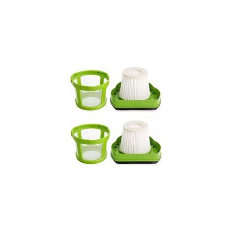 ZVD-Lot de 2 filtres de rechange pour aspirateur à cheveux Bissell 1782 - Sans fil - Pour aspirateur de voiture et de voiture - 1608653 et 1608654 - Crezuo (1/4)