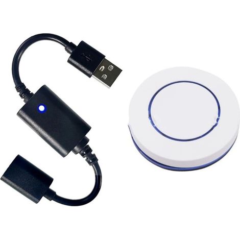 Fernsteuerbarer Schalter, DC 5V Ein-/Ausschalter, drahtloser RF-USB-Schalter für LED-Streifen, Lampen und Ventilatoren, Reichweite bis zu 50 Meter (P30-1) (1/5)