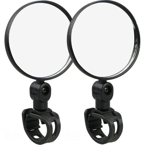 Motorcycle Bike Rearview Mirrors, Wide Angle Convex Reflectors, 360 Adjustable Silicone Quick Release Rearview Mirrors