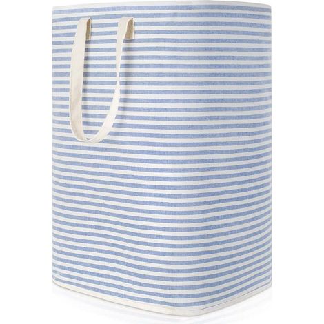 Panier à linge pliable en tissu imperméable, capacité 72 L, bleu (1/5)