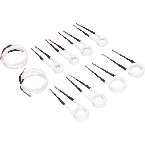 Jeu de 10 résistances chauffantes 3,0 mm en laiton : 2 bobines 20/25/30 + 1 bobine 35/40, flexibles et durables, accessoires pour chauffage haute fréquence, dévissage boulons et écrous rouillés. (1/5)