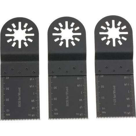Lame De Scie Oscillante - Acier Haut Carbone 34 Mm - Pour Bois Plastique Metal Clous - 20 Pièces (1/4)