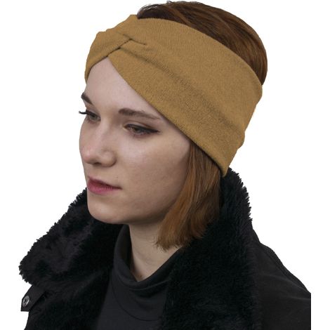 Dickes Haarband – für Kinderköpfe, hellbraun (1/3)