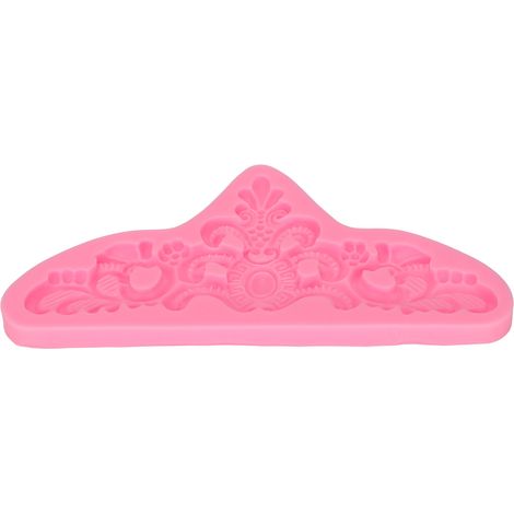Moule en silicone avec motif en relief rose - Démoulage facile pour la fabrication de gâteaux (1/5)