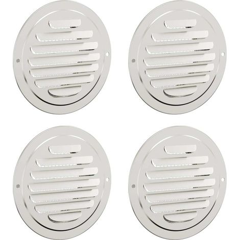 Couvre-vent Air 4 pcs Argent 100 mm Acier inoxydable (1/5)