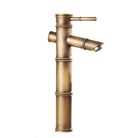 Mitigeur cascade de salle de bain, laiton, surélevé, monotrou (1/5)
