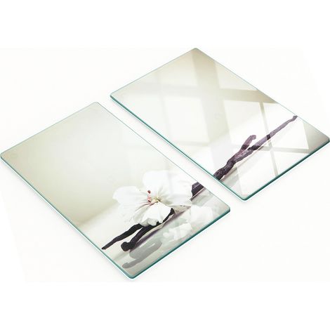Tablas de cortar de cristal para cocina con diseño de vainas de vainilla, 2 x 30 x 52 cm. (1/5)