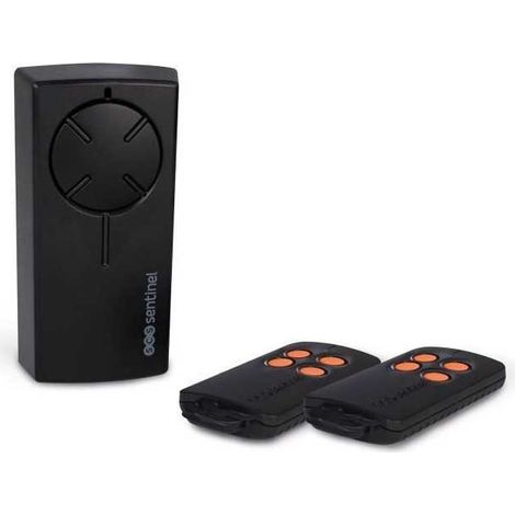 Kit récepteur radio universel SCS SENTINEL - 12/24V - Avec 2 télécommandes, boutons oranges - RadioGate Kit