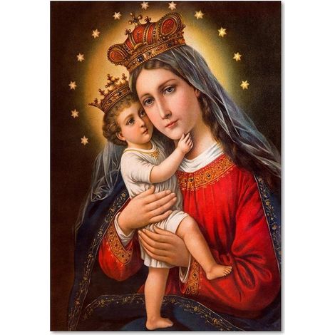 Tableau sur toile RELIGIOUS Vierge à l'Enfant 70x100 (1/5)