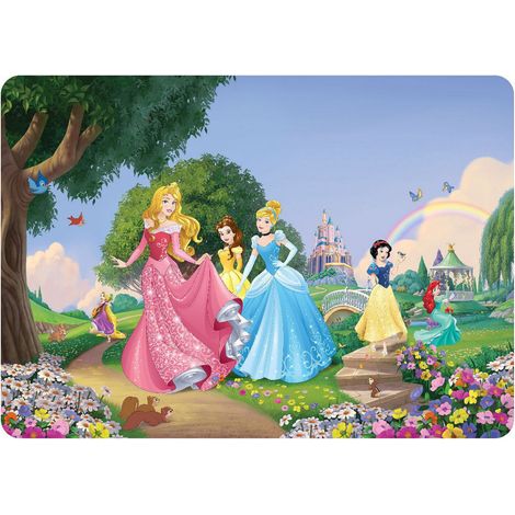 Set de table - Disney princesses - Raiponce, Cendrillon, Belle, Blanche neige, Ariel - 42x30 cm (1/3)