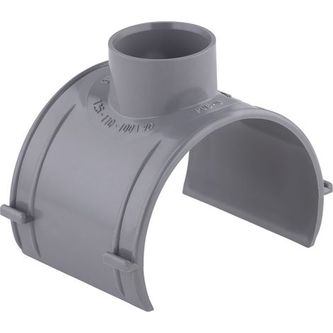 Noyon & Thiebault – Raccord d'évacuation PVC Ø125/110/100 – Sortie à 90° – Installation rapide – Pour évacuation eaux usées