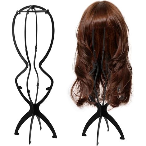 supporti per parrucche in plastica lunghi 50 cm (1/5)