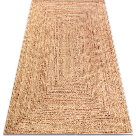 ANDRE 1017 washing carpet Braid anti-slip - beige beige 160x220 cm