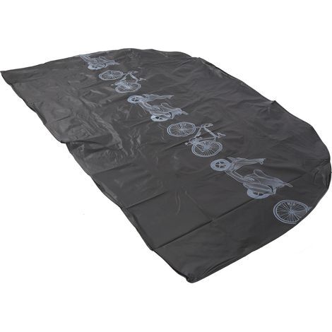 Regenschutzhülle für Fahrräder und Motorräder im Außenbereich, wasserdicht, UV-beständig und staubdicht, schwarz (1/5)