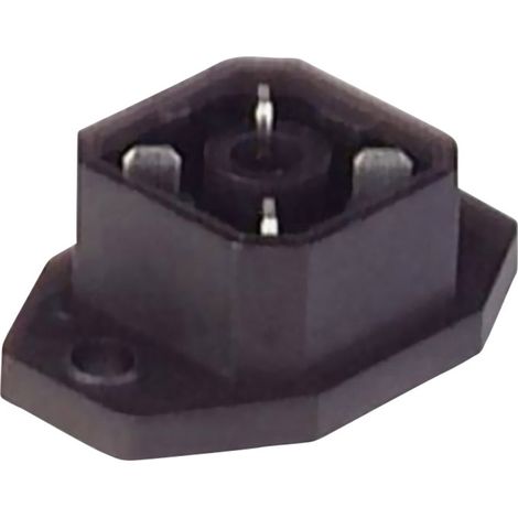 Aufbaustecker mit Flansch und Lötkontakten Grau G 4 A 5 M Pole:4 932 092-106-1 Hirschmann Inhalt: 1