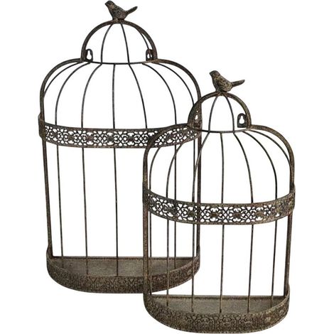 48/60cm Flower Baskets (Set of 2) - L15 x W36 x H60 cm