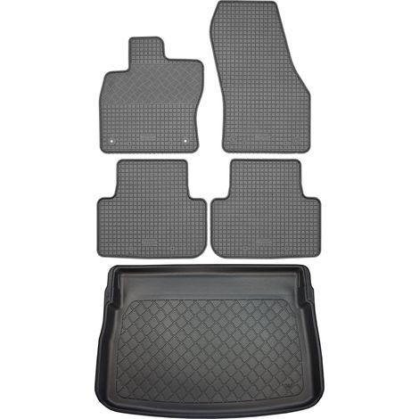 Set di tappetini in gomma per auto e tappetino per bagagliaio per Volkswagen Golf VII Sportsvan VAN (5 porte) dal 05.2014 (1/5)