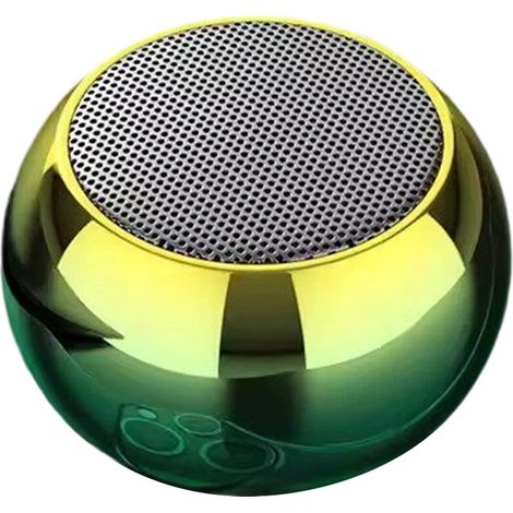 Altavoz Bluetooth Portátil - Cuerpo Metálico con Bajos Profundos - Diseño Bicolor - Compatible Tarjeta Micro SD - Uso Exterior e Interior - 1 Unidad (1/5)