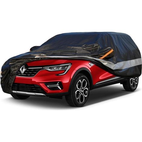Autoabdeckung 10 Schichten Wasserdicht Atmungsaktiv für Renault Arkana (2019-2023) Schwarz (1/5)