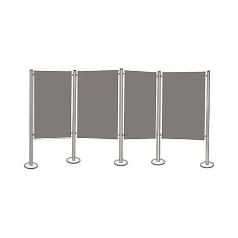 magnetoplan® Pinboard-Set  4 Pinntafeln  5 Säulen Besprechungswand (1/5)