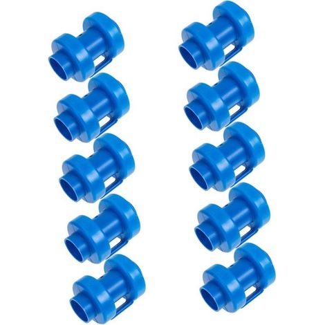 10 capuchons en plastique pour bâtons de trampoline de 2,5 cm, bâtons de trampoline de remplacement (bleu) (1/5)