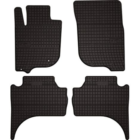 Gummifußmatten für: Mitsubishi L200 VI Pickup (ab 2019) – schwarz, passgenau