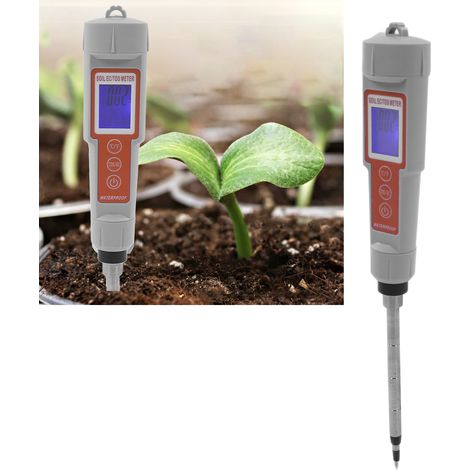 Analyseur de sol, conductimètre pour sol de serre, adapté aux aquariums, aux sols de laboratoire et aux systèmes hydroponiques, mesureur d'humidité du sol (1/5)