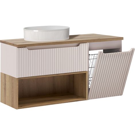 Waschtisch 120.4cm Riva mit 1 Schublade, Kaschmir