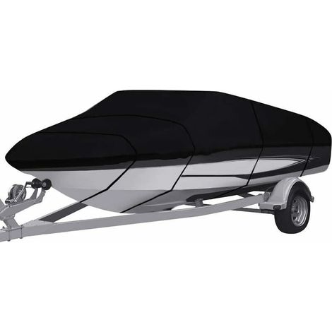 Bâche de protection pour bateau 11-13FT-V – Tissu Oxford 210D imperméable – Protection UV, coupe-vent, anti-neige – Accessoires inclus (1/5)
