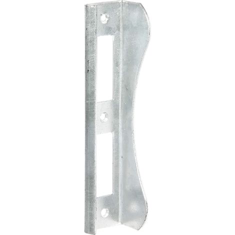 Alberts 215378 Battuta per cancelli con serratura a incastro, per spessore telaio di circa 37 mm, zincata gialla, 37 x 181 mm