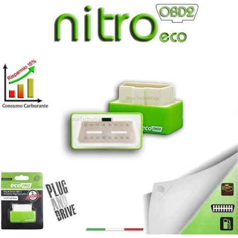 NITRO ECO MODULE FUEL FUEL OBD2 AUTO SAVING TUNING CHIP UNIVERSAL réf OW-71IV-IKUQ (1/4)