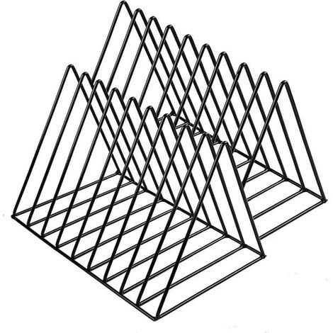 Étagère à disques vinyles (lot de 2) - Étagère verticale pour disques vinyles (1/4)
