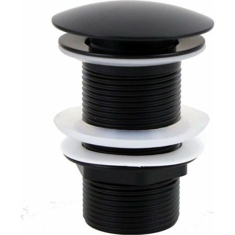 YMYNY Bonde de Lavabo Press Universel sans Trop plein Noir Filtre Lavabo Bonde Pop Up Anti-Blocage Résistant à la Corrosion Bonde de Vidage Laiton, Accessoires pour Cuisines, Bain, Lavabo, Évier,