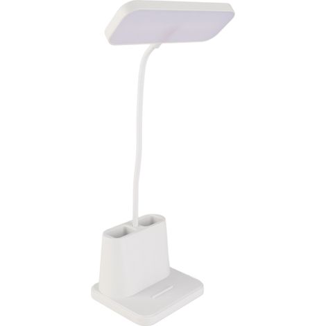 Lampe de table LED, protection des yeux, 3 modes de couleur, luminosité réglable, lampe de lecture rechargeable pour chambre à coucher