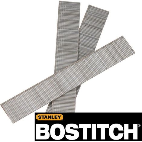 Bostitch – Clous à tête d'homme 15 mm mini-brads 18GA – 5000 clous galvanisés pour cloueur Makita/Senco/Dewalt – Liaison résine
