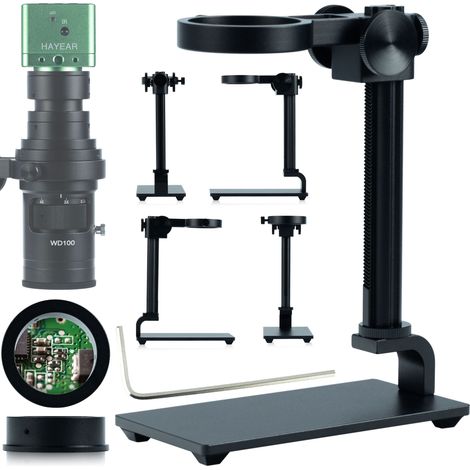 Plataforma para Microscopio Digital 40 mm – Anillo de Montaje 40 mm Aleacion de Aluminio Duradera Soporte Estable para Objetivos (1/5)