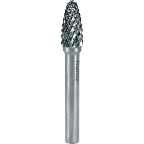 Frässtift RBF D.6mm Kopf-L.18mm Schaft-D.6mm HM Blank Verz.KVZ 4 (1/5)