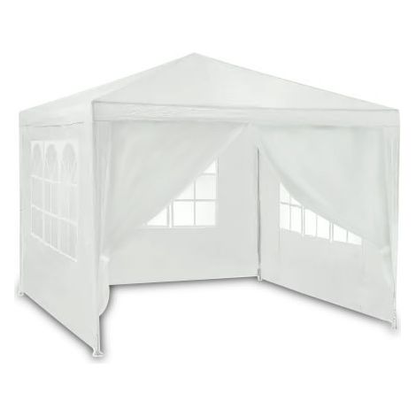 Pabellón de jardín blanco de 3x3 m 4936