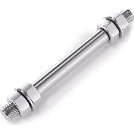 Eje enchufable para rueda de carretilla tamaño 170x20mm ancho del buje 130mm pasador de rueda