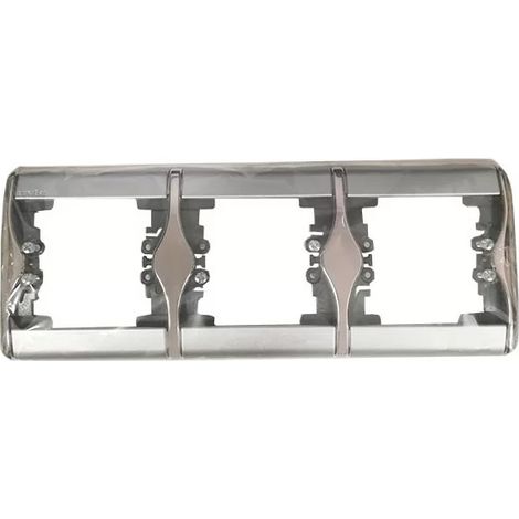Legrand 082418 Sagane Xeliomat placca orizzontale cromata - 3P