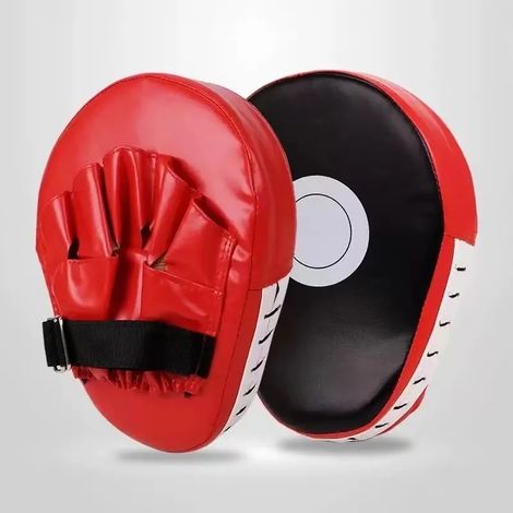 Gants de boxe incurvés pour adultes et enfants, rouges (1/5)