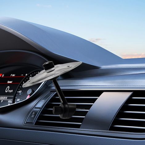 Platillo de choque para coche, para ventilación, con clip metálico para ventilador de coche, ideal para amantes de la música en el coche, con perilla de ajuste de 360°, apto para todo tipo de música ( (1/5)