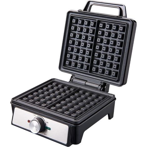 Gaufrier Tristar Noir Acier Inoxydable 2 gaufres 1 600 W (1/5)