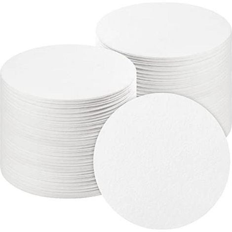 100 feuilles de papier rond pour four à micro-ondes, papier pour étagère, 4,7 pouces, papier isolant en fibre de céramique, céramique F (1/3)