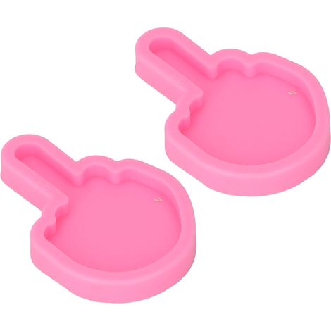 Lot de 2 moules à fondant faciles à nettoyer, pour la création de décorations et de décorations en silicone souple et élastique de qualité alimentaire. (1/5)