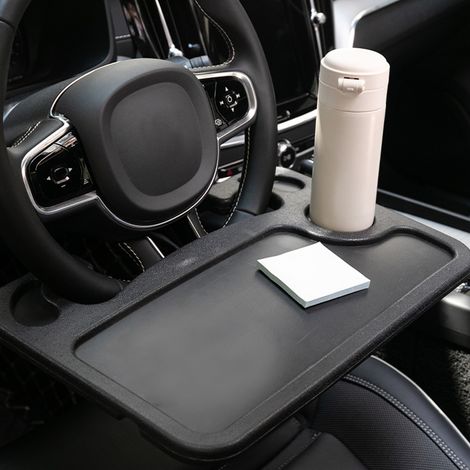 Tablette de Volant de Voiture Portable Polyvalente - Plateau Multifonction pour Ordinateur Portable, Tablette et Repas en Voyage (1/5)