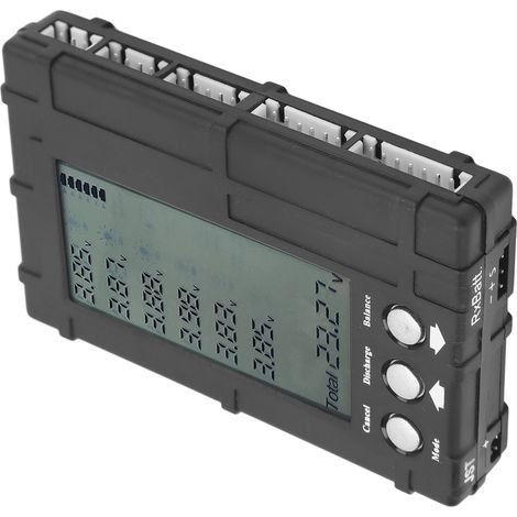 Testeur de capacité de batterie 3 en 1, équilibreur, déchargeur, affichage numérique LCD, indicateur de batterie pour modèle réduit d'avion (1/5)
