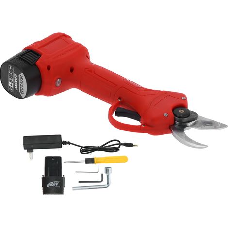Sécateur électrique sans fil à lithium pour branches d'arbres, rechargeable, outil de jardinage, prise US 100V-240V, taille haies et élagage (1/5)