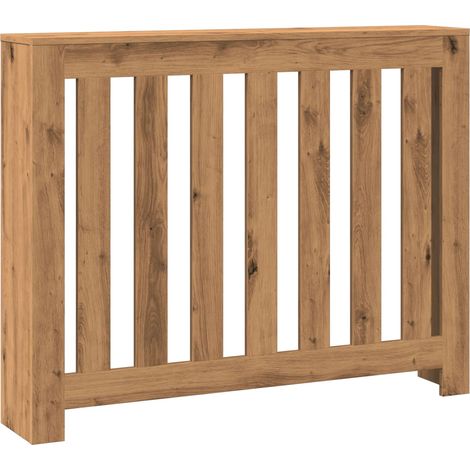 Cache-radiateur chêne artisanal 104x20x82 cm bois d'ingénierie